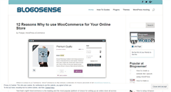 Desktop Screenshot of blogosense.com